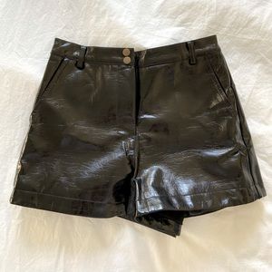 Lovers + Friends black leather shorts, worn once!
